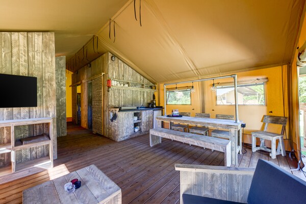 Luxe tentlodge op rustig vakantiepark in het Overijsselse Vechtdal - thumbnail 3