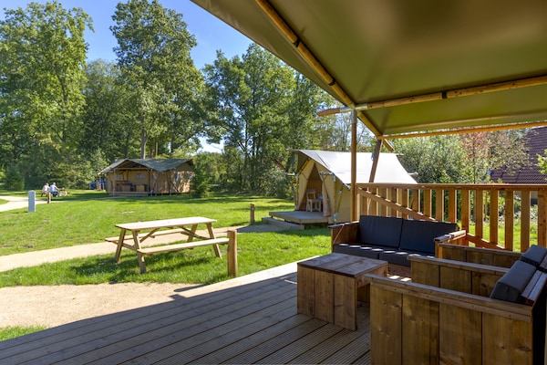 Luxe tentlodge op rustig vakantiepark in het Overijsselse Vechtdal - thumbnail 5