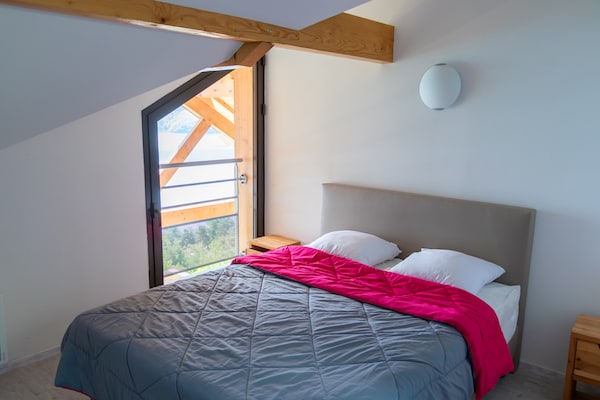 Appartement 8 pers. aan het Lac de Serre-Ponçon met zwembad en bergzicht - thumbnail 4