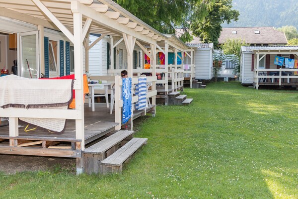 Sfeervolle stacaravan aan de Ossiachersee met overdekte veranda - thumbnail 3