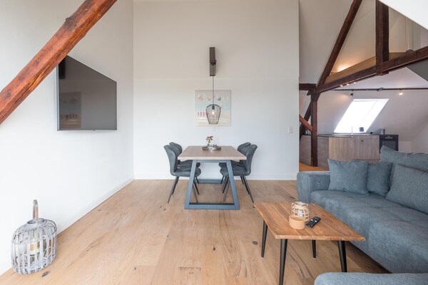 Appartement aan de Arlau Schleuse met weids uitzicht over natuurreservaat Beltringharder Koog - thumbnail 4