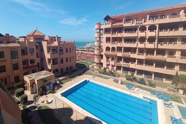 Licht appartement op 250m van strand met gemeenschappelijk zwembad in Almería - thumbnail 1