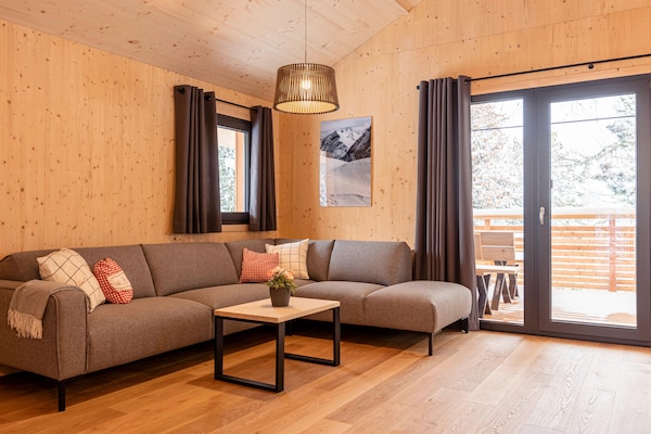Modern Natuurchalet voor 8 personen met sauna, whirlpool en bergzicht op de Turracher Höhe - thumbnail 3
