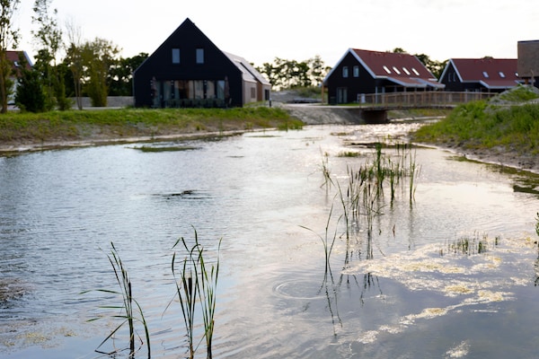 Luxe vakantievilla aan water in Resort Nieuwvliet-Bad, 1,2 km van zee - thumbnail 6