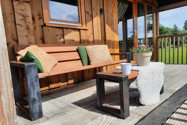 Wellness lodge met hottub aan de weilanden in Drenthe - thumbnail 5