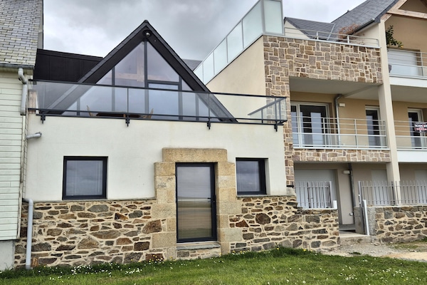 Vrijstaand vakantiehuis met panoramisch zeezicht in Perros-Guirec - thumbnail 2