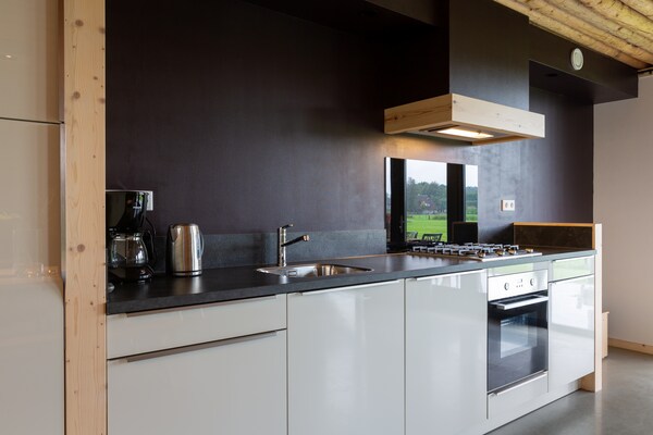 Koe in de Kost 4: Designbungalow met groen dak in het Sallandse landschap - thumbnail 3