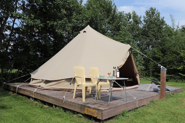Glamour tent Kreas: Luxe kamperen in De Friese Wouden - thumbnail 5