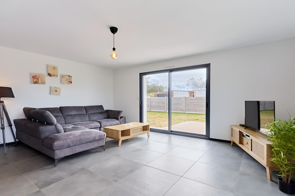 Op 400 m van het strand: modern vakantiehuis in Saint-Germain-sur-Ay - thumbnail 2