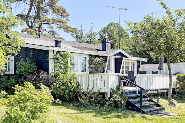Sfeervol vakantiehuis aan het meer Frisjön met uitzicht en eigen tuin - thumbnail 5