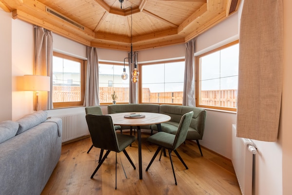 Modern bergappartement voor 6 met tuin en uitzicht in Neustift, Stubaital - thumbnail 2