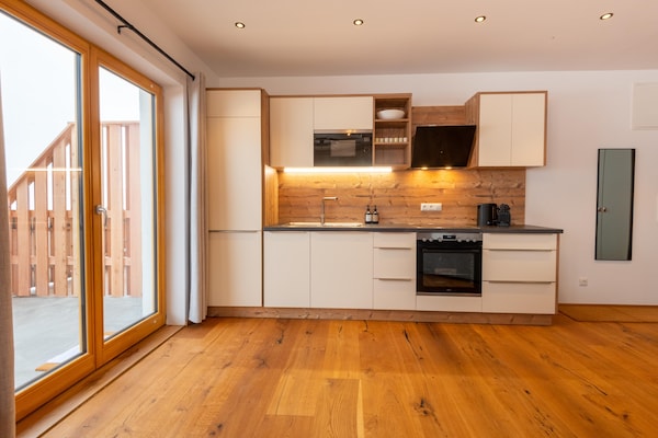Modern bergappartement voor 6 met tuin en uitzicht in Neustift, Stubaital - thumbnail 3