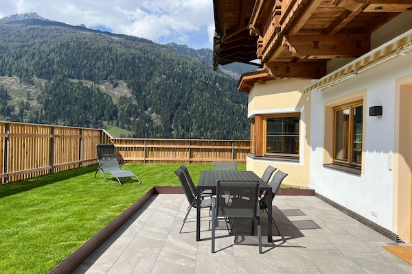 Modern bergappartement voor 6 met tuin en uitzicht in Neustift, Stubaital - thumbnail 5
