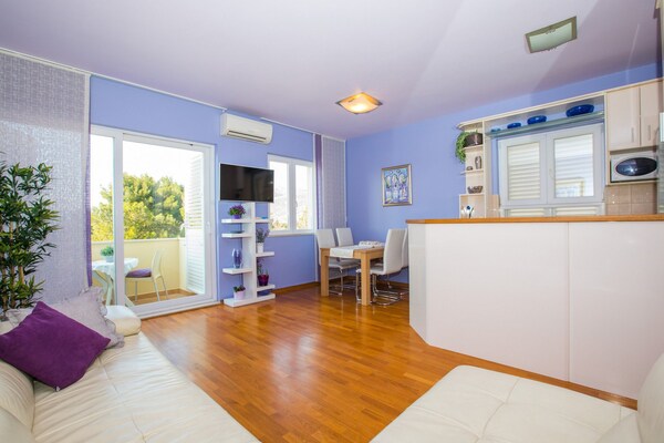 Appartement met balkon en zeezicht vlakbij 3 stranden in Dubrovnik - thumbnail 4