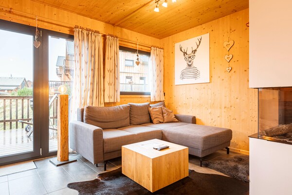 Ruim chalet voor 8 personen met sauna en whirlpool, 100m van de skilift - thumbnail 2