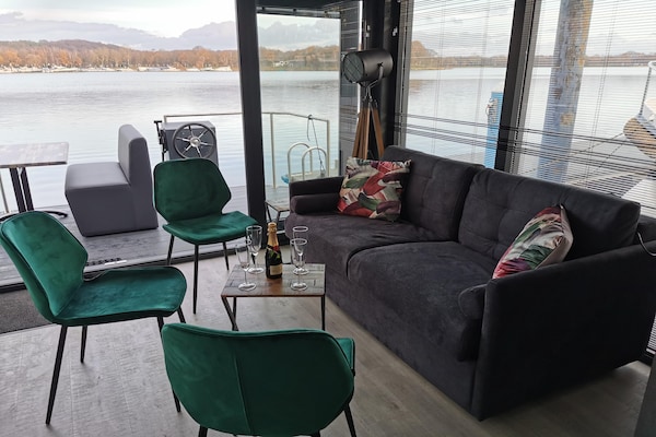Comfortabele woonboot op de Mookerplas voor 4 personen met panoramisch uitzicht - thumbnail 3