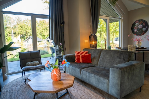 Ecovilla aan vijver op Vakantiepark Latour, honden welkom - thumbnail 2