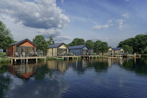 Vrijstaande waterlodge voor 4 personen in Arcen, Limburg - thumbnail 5