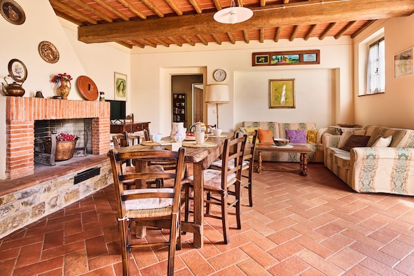 Il Solatio: Authentieke boerderij in het Toscaanse Chianti voor 8 personen - thumbnail 4
