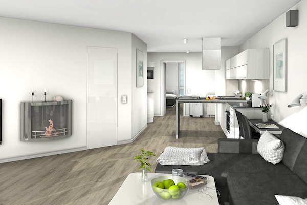Luxe appartement aan de Oostzee met sauna, stoomdouche en jacuzzi - thumbnail 2