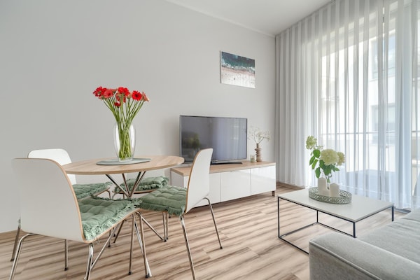 Appartement voor 4 op 70 meter van strand in Pobierowo met balkon - thumbnail 1