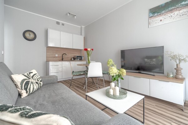 Appartement voor 4 op 70 meter van strand in Pobierowo met balkon - thumbnail 4