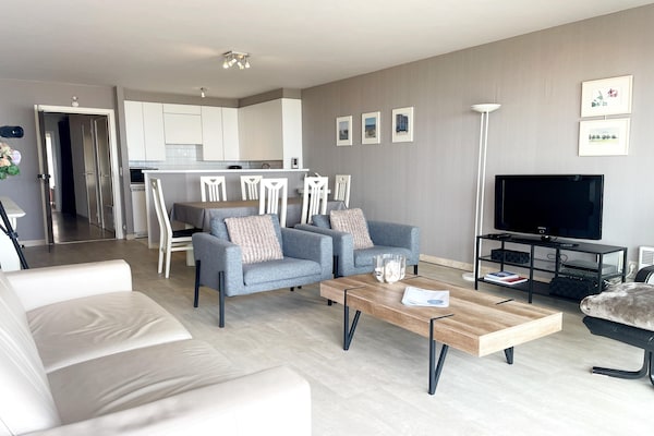 Zonovergoten appartement aan de zeewering van Nieuwpoort met terras - thumbnail 6