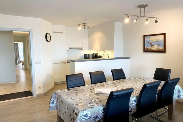 Ruim appartement in Nieuwpoort-Bad met zeezicht, vlakbij strand en golf - thumbnail 2