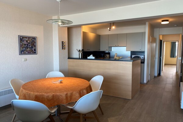 Stijlvol gerenoveerd appartement met zeezicht op de zeewering van Nieuwpoort - thumbnail 3