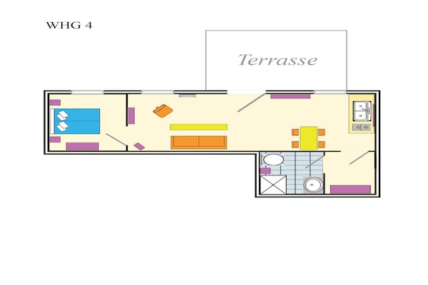 Appartement Nr4 Müritzsee: Modern vakantieverblijf voor 4 personen aan het water - thumbnail 6