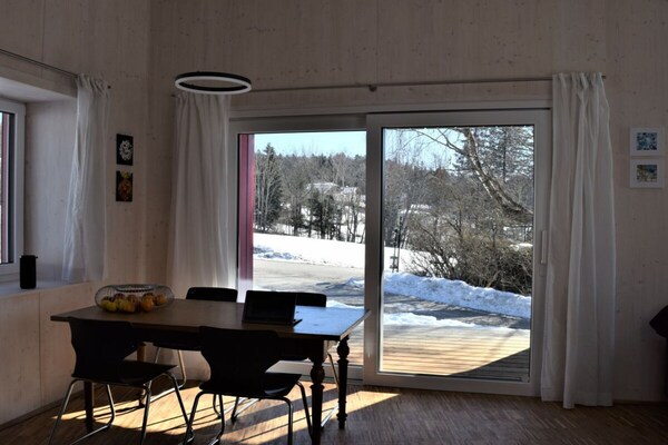 Architectonische bungalow met panoramisch uitzicht nabij Millstätter See - thumbnail 4