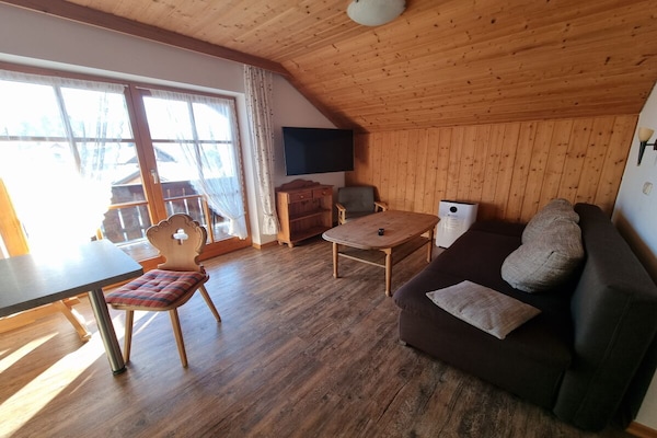 Knus appartement voor 2 in Pfronten, vlakbij centrum en skilift - thumbnail 5