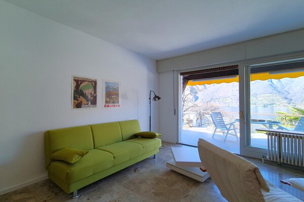 Romantisch appartement aan het Lago Maggiore met panoramisch uitzicht - thumbnail 2
