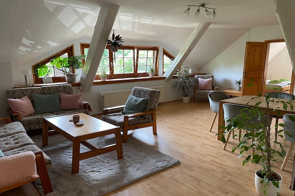 Licht appartement in rietgedekte boerderij nabij Wismar - thumbnail 6