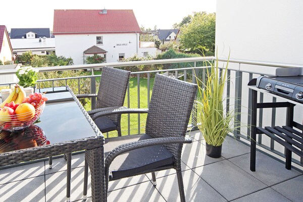 Vijfsterren vakantieappartement met sauna in hartje Zingst, 100m van centrum - thumbnail 4