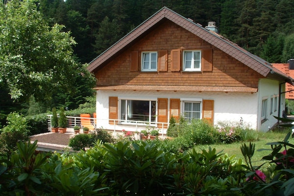 Vrijstaand huis aan de bosrand in Baiersbronn-Mitteltal met uitzicht op de vallei - thumbnail 2