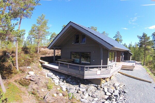 Modern vakantiechalet met sauna en kano aan zwemmeer in Zuid-Noorwegen - thumbnail 5