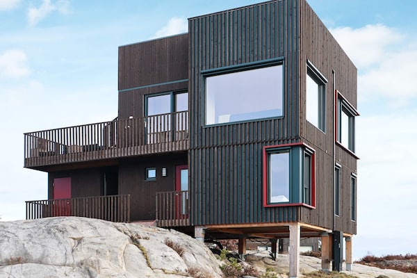 Modern vakantiehuis met panoramisch dakterras bij Søndeled - thumbnail 1