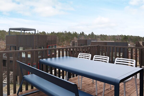 Modern vakantiehuis met panoramisch dakterras bij Søndeled - thumbnail 6