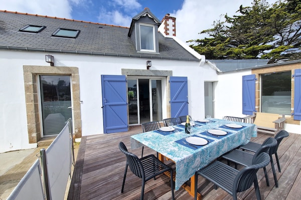 Havenhuis met panoramisch zeezicht in Plougasnou, op 50 meter van het strand - thumbnail 2