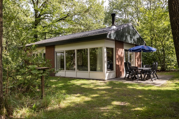 Charmante boshut op de Veluwe bij Parc Heihaas in Putten - thumbnail 1