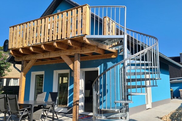 Modern droomappartement met terras en biologische open haard in Zinnowitz - thumbnail 1