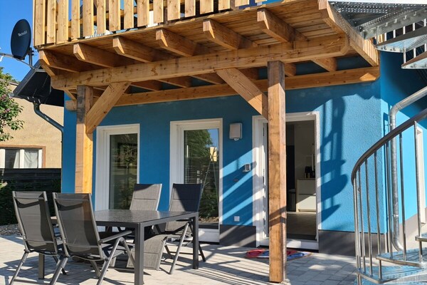Modern droomappartement met terras en biologische open haard in Zinnowitz - thumbnail 2