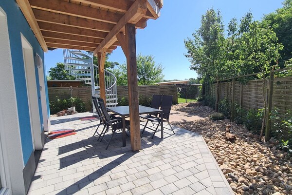 Modern droomappartement met terras en biologische open haard in Zinnowitz - thumbnail 3