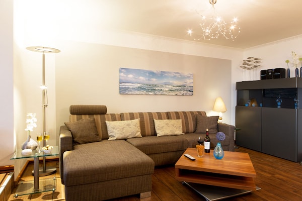 Uniek wellnessappartement aan het strand van Binz met Oostzeezicht - thumbnail 3