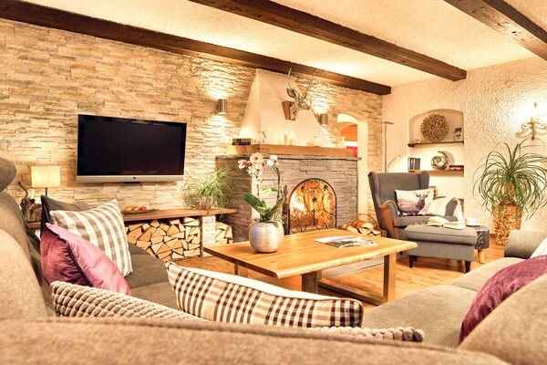 Romantisch verblijf met hemelbed en open haard in Bodenmais, 200m van centrum - thumbnail 2