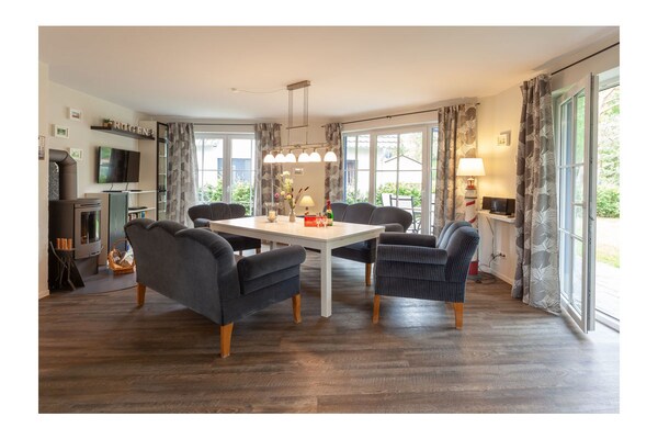 Luxe vakantiehuis Glowe, 200m van het Oostzeestrand, 6 personen - thumbnail 5
