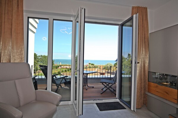 Penthouse met frontaal zeezicht en sauna op loopafstand van strand Baabe - thumbnail 4