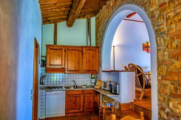 Belvedere: sfeervol appartement aan de golfbaan van Montaione, Toscane - thumbnail 6
