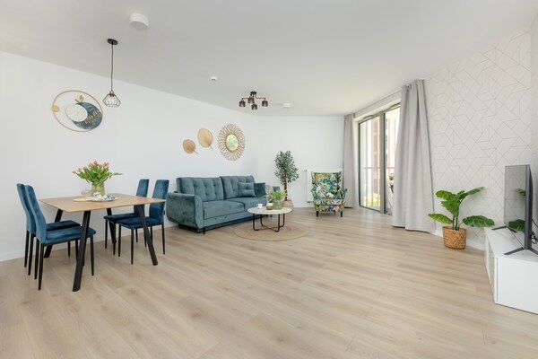 Luxe appartement Pinea Mazowiecka: 80m van het strand met wellness in Pobierowo - thumbnail 6